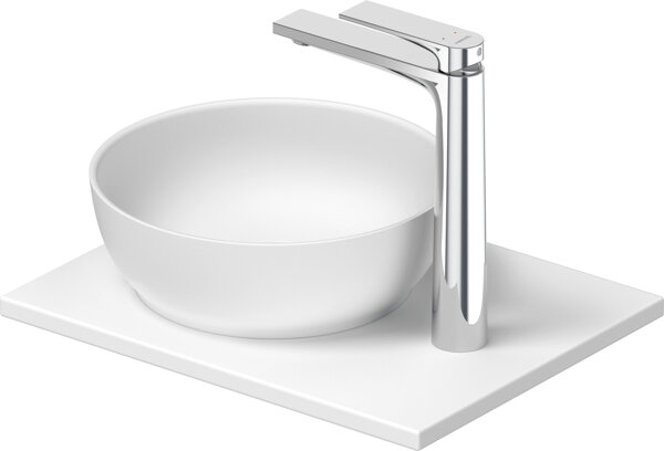 Duravit Sivida washbasin set, round, 300x300mm, incl. console 410x330mm, 268022