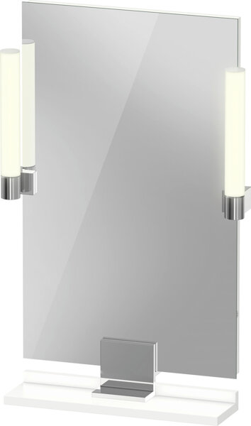 Duravit Sivida Spiegel, chrom, 450x36x650mm, Aufsatzleuchte, Sensorschalter, Netzanschluss, SV7420010