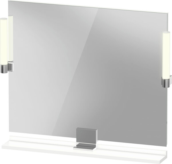 Duravit Sivida Spiegel, chrom, 850x36x650mm, Aufsatzleuchte, Sensorschalter, Netzanschluss, SV7422010