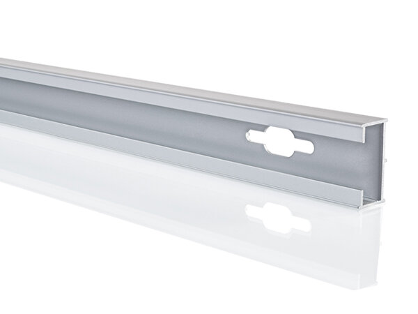 Hüppe Design pure widening profile by 15mm for niche doors, handle side, height 190cm, 8P4301