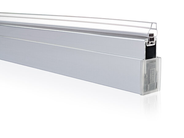 SolvaPro hip top extension set niche for swing door partially framed, made to measure, up to height ...