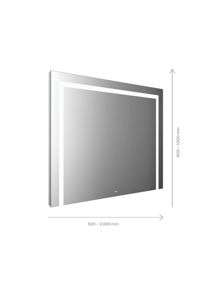 Emco MI 220 LED light mirror, three light cut-outs, concealed sensor switch, width: 1600mm, 1041600