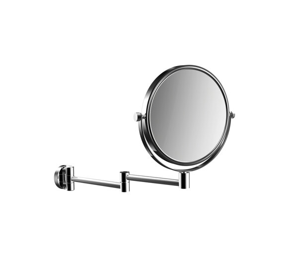 Emco pure shaving and make-up mirror, two-arm, 200mm, chrome, 109400110