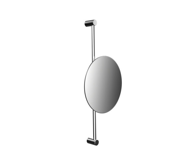 Emco pure shaving and vanity mirror, height adjustable, wall model, round, chrome, 109400114