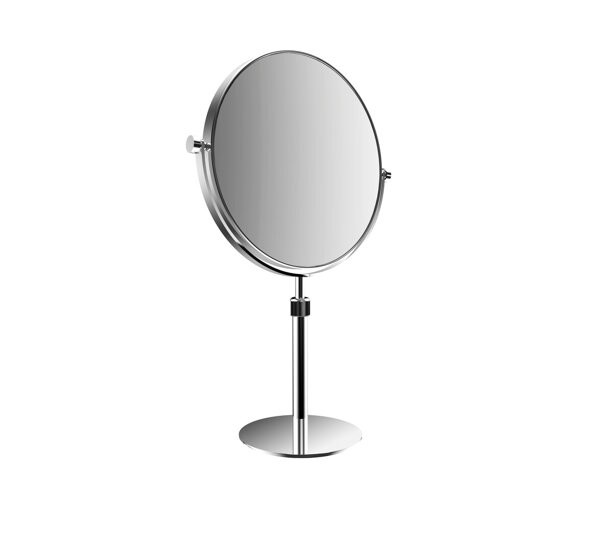 Emco pure standing mirror, height adjustable, diameter 229 mm, chrome 109400120