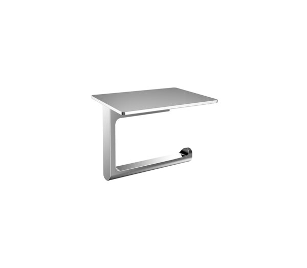 Emco flow paper holder with universal tray, chrome, 279800100