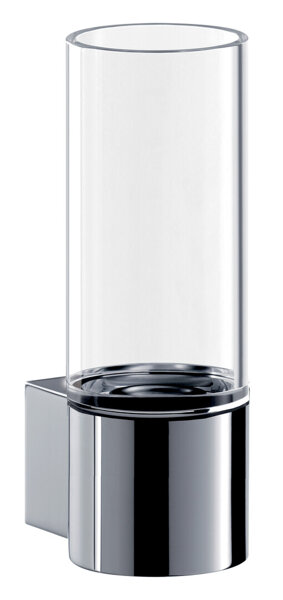 Emco system2 glass holder, crystal glass clear, D=52mm, chrome, 352000100