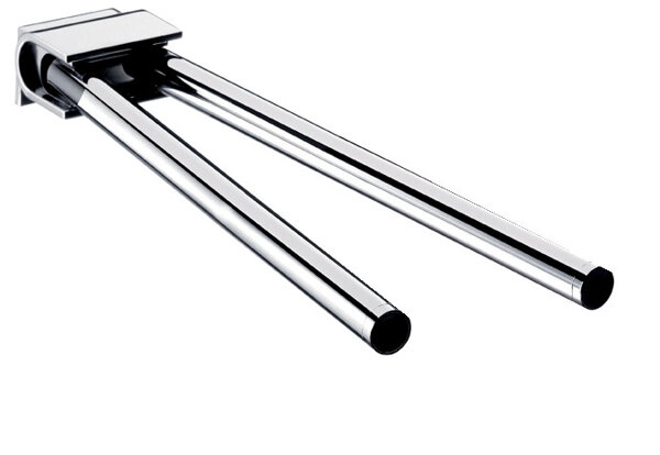 Emco system2 towel rail, swivel, 2-arm, 346mm, chrome, 355000135