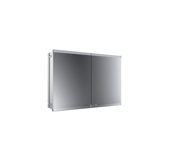 Emco evo Mirror light cabinet, flush-mounted model, 2 doors, 1000 mm