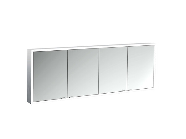 Emco prime Facelift Lichtspiegelschrank, 1800 mm, 4 Türen, mit verspiegelten Seitenwänden, Aufputz...