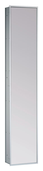 Emco asis module 300 cabinet module with mirrored door on both sides - flush-mounted version