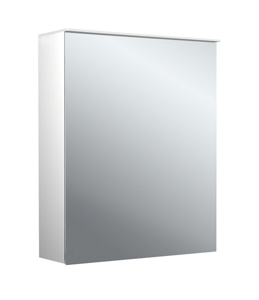 Emco pure 2 Design LED Lichtspiegelschrank mit Lichtsegel, 1 Tür Anschlag wechselbar, 600x711x153mm...