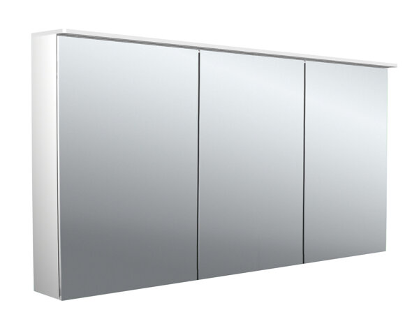 Emco pure 2 Design LED Lichtspiegelschrank mit Lichtsegel, 3 Türen, 1400x711x153mm, 979705406