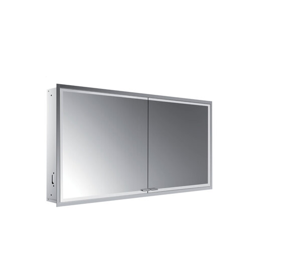 Emco prestige 2 illuminated mirror cabinet, flush-mounted model, 1315mm