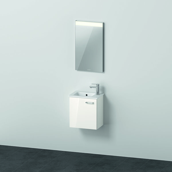 Duravit Xbase, wall-mounted furniture set, with LED mirror, washbasin and vanity unit, width 400 mm, XB0065L