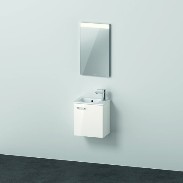 Duravit Xbase, wall-mounted furniture set, with LED mirror, washbasin and vanity unit, width 400 mm,...